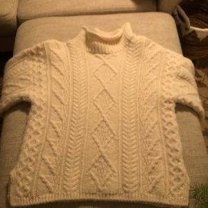 Vintage cable knit Irish fisherman sweater